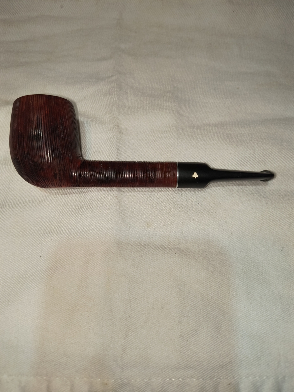 Classic Men's Smoking Pipe in Dark Brown and Black